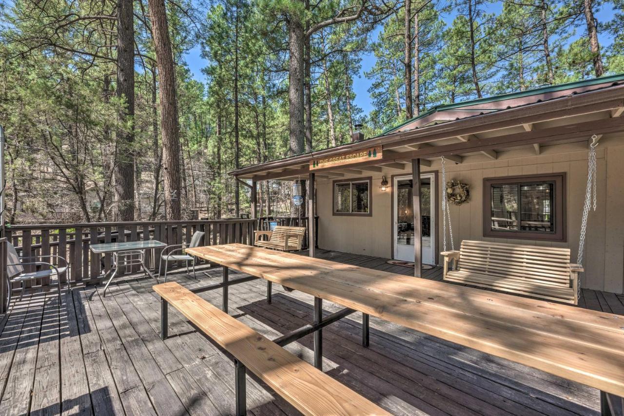 Tranquil Cabin With Stream And Deck Near Dtwn Ruidoso! Eksteriør billede